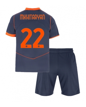 Billige Fotballdrakt Inter Milan Henrikh Mkhitaryan #22 Replika Tredjedraktsett Barn 2025-26 Kortermet (med bukser)